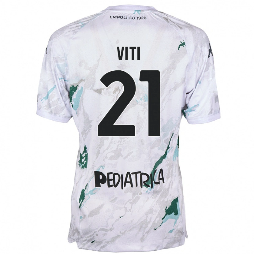 Danxen Dames Mattia Viti #21 Grijs Uitshirt Uittenue 2024/25 T-Shirt