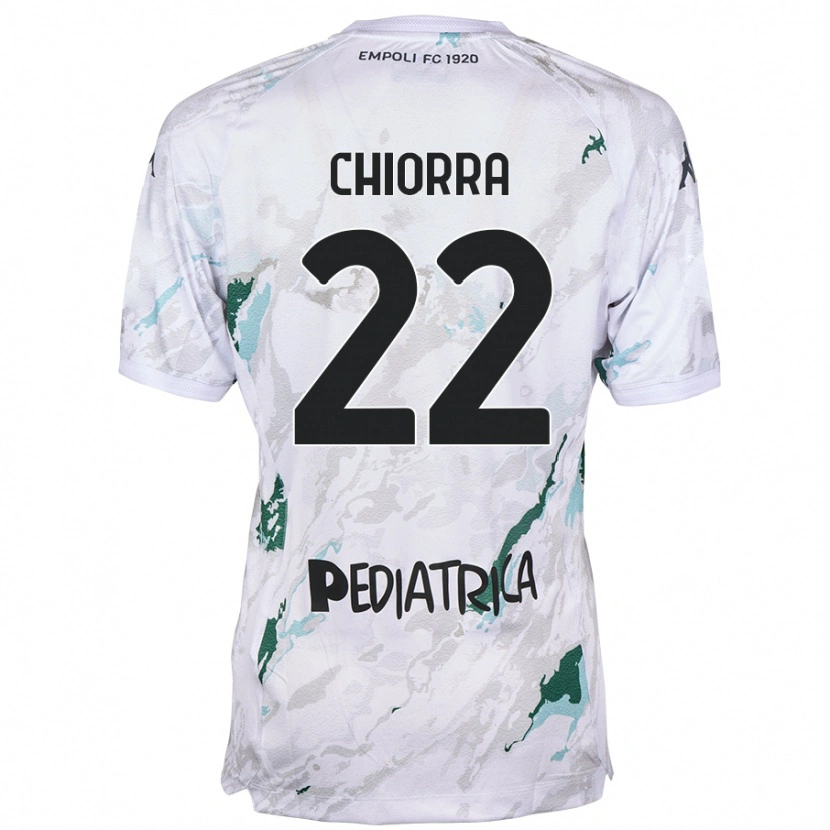 Danxen Dames Niccolò Chiorra #22 Grijs Uitshirt Uittenue 2024/25 T-Shirt
