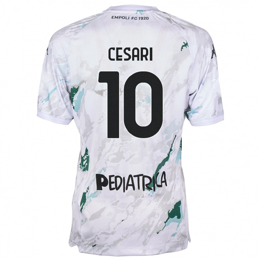 Danxen Dames Manuel Cesari #10 Grijs Uitshirt Uittenue 2024/25 T-Shirt