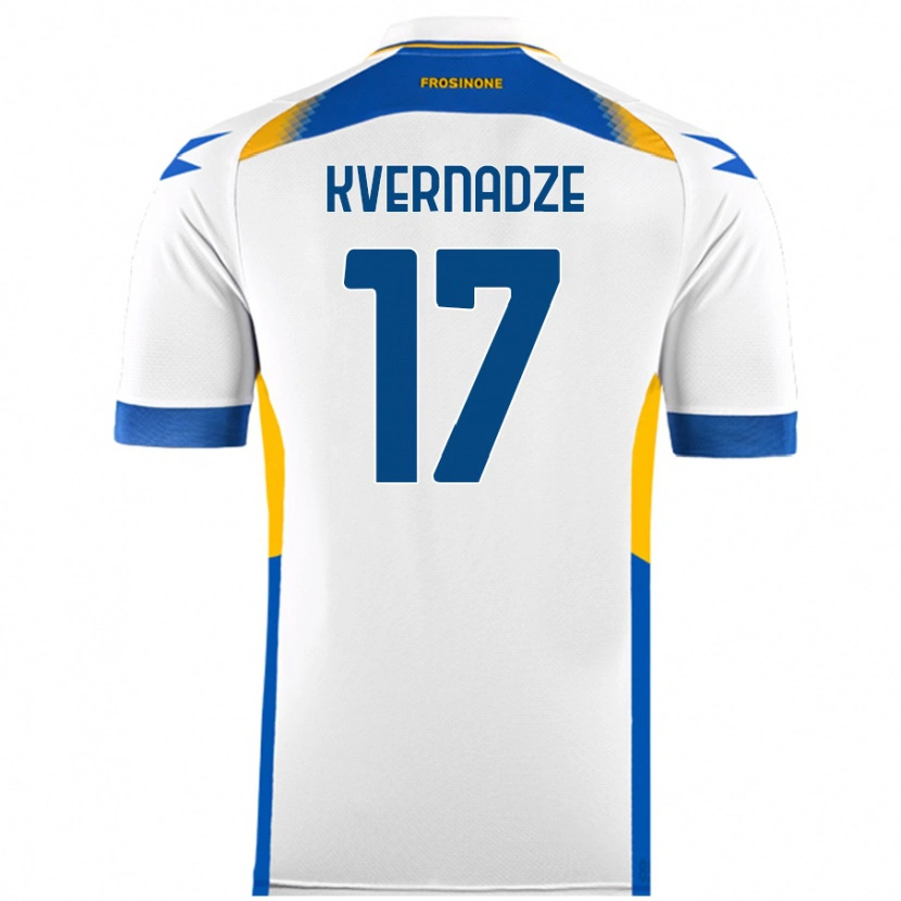 Danxen Dames Giorgi Kvernadze #17 Wit Uitshirt Uittenue 2024/25 T-Shirt