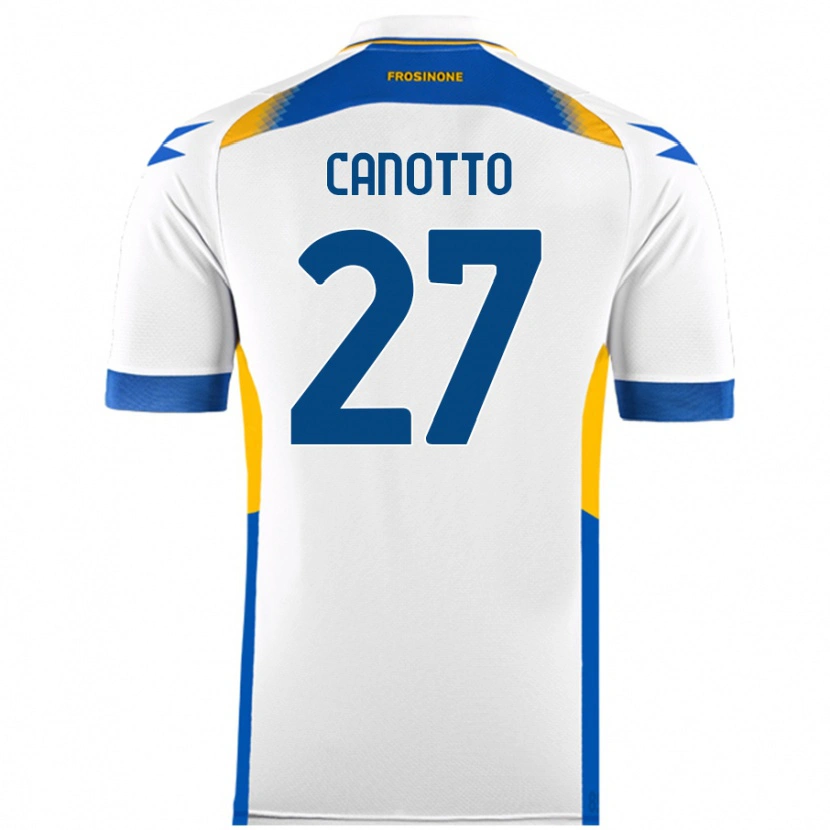 Danxen Dames Luigi Canotto #27 Wit Uitshirt Uittenue 2024/25 T-Shirt