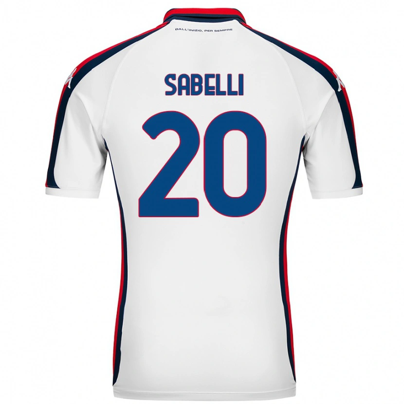 Danxen Dames Stefano Sabelli #20 Wit Uitshirt Uittenue 2024/25 T-Shirt