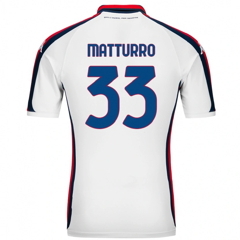 Danxen Dames Alan Matturro #33 Wit Uitshirt Uittenue 2024/25 T-Shirt