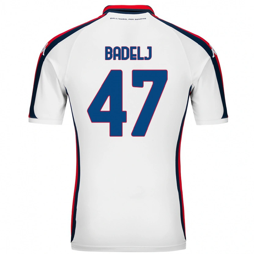 Danxen Dames Milan Badelj #47 Wit Uitshirt Uittenue 2024/25 T-Shirt