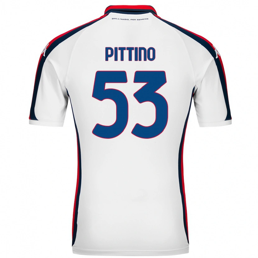Danxen Dames Tommaso Pittino #53 Wit Uitshirt Uittenue 2024/25 T-Shirt