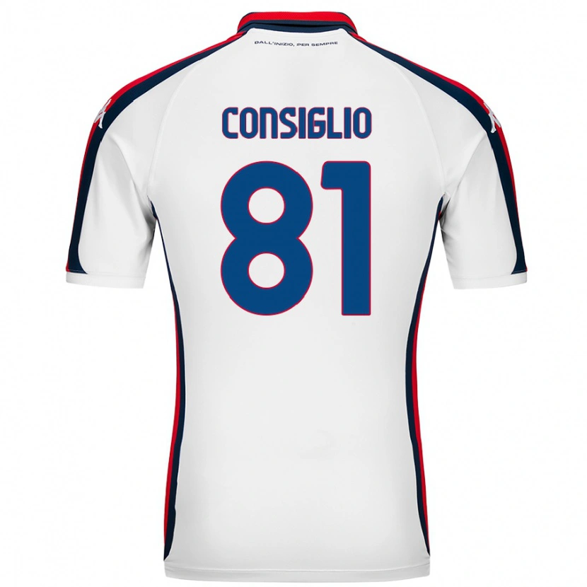 Danxen Dames Leonardo Consiglio #81 Wit Uitshirt Uittenue 2024/25 T-Shirt
