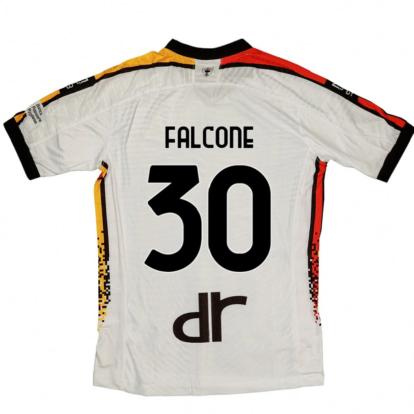 Danxen Dames Wladimiro Falcone #30 Wit Zwart Uitshirt Uittenue 2024/25 T-Shirt