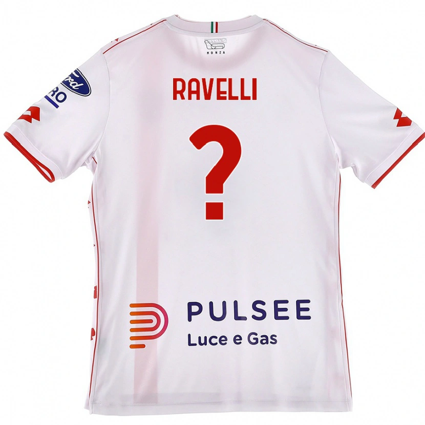 Danxen Dames Etienne Ravelli #0 Wit Rood Uitshirt Uittenue 2024/25 T-Shirt