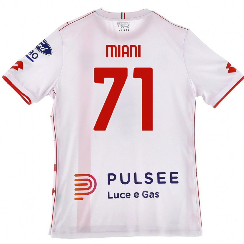 Danxen Dames Arthur Miani #71 Wit Rood Uitshirt Uittenue 2024/25 T-Shirt