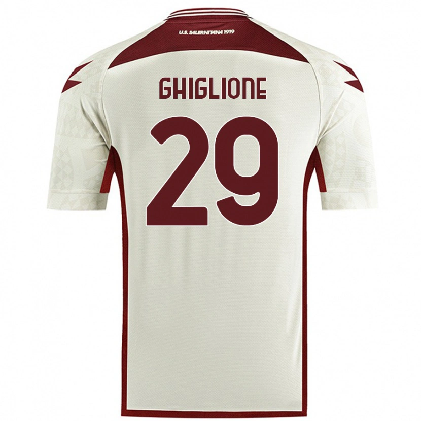 Danxen Dames Paolo Ghiglione #29 Crèmekleur Uitshirt Uittenue 2024/25 T-Shirt