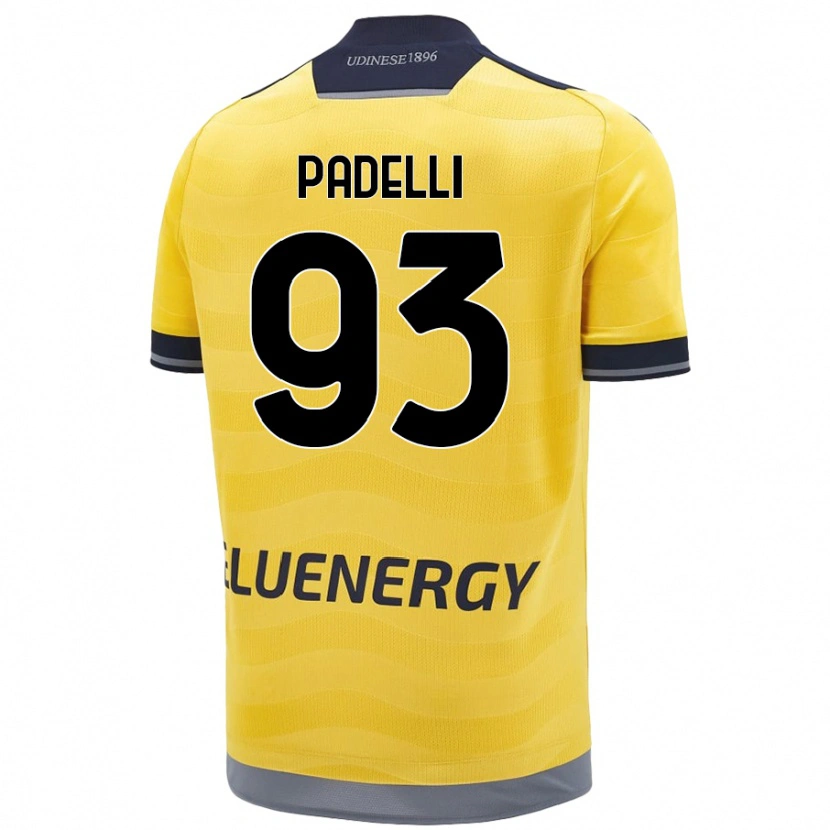 Danxen Dames Daniele Padelli #93 Goud Uitshirt Uittenue 2024/25 T-Shirt
