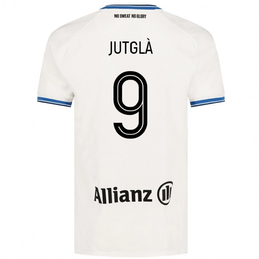Danxen Dames Ferran Jutglà #9 Wit Uitshirt Uittenue 2024/25 T-Shirt