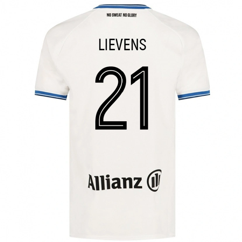 Danxen Dames Caitlin Lievens #21 Wit Uitshirt Uittenue 2024/25 T-Shirt