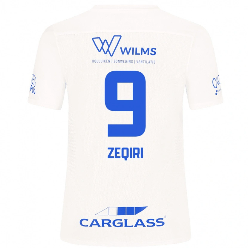 Danxen Dames Andi Zeqiri #9 Wit Uitshirt Uittenue 2024/25 T-Shirt