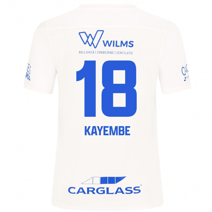 Danxen Dames Joris Kayembe #18 Wit Uitshirt Uittenue 2024/25 T-Shirt