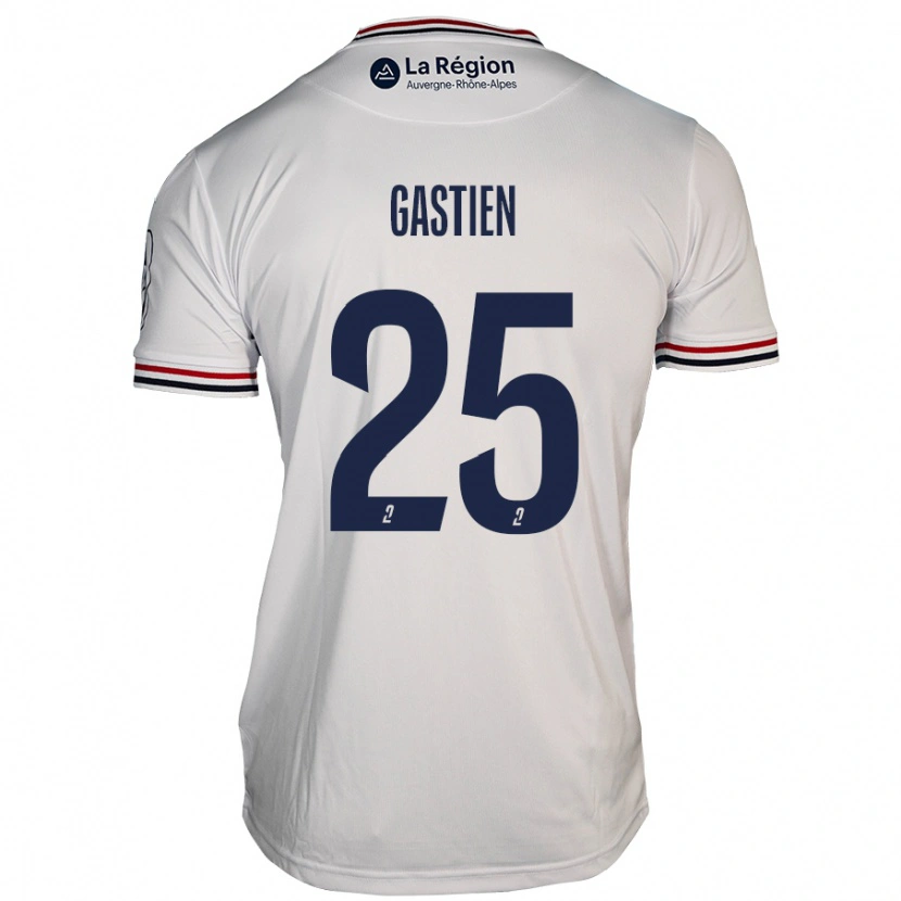 Danxen Dames Johan Gastien #25 Wit Uitshirt Uittenue 2024/25 T-Shirt