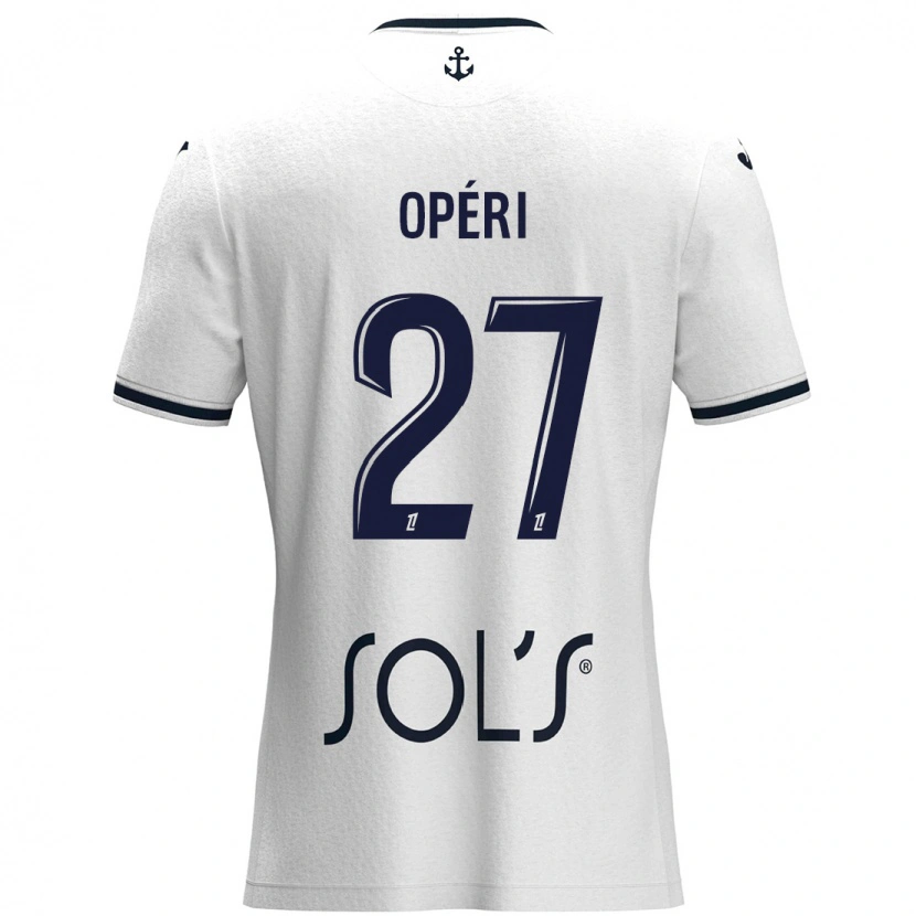 Danxen Dames Christopher Operi #27 Wit Donkerblauw Uitshirt Uittenue 2024/25 T-Shirt