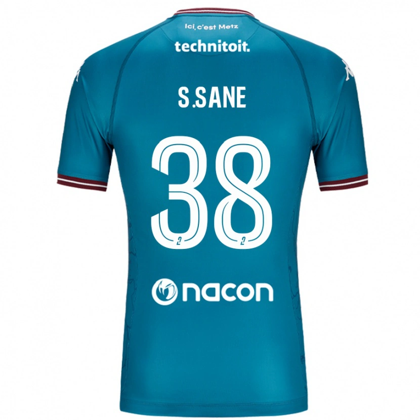 Danxen Dames Sadibou Sané #38 Blauw Petrol Uitshirt Uittenue 2024/25 T-Shirt