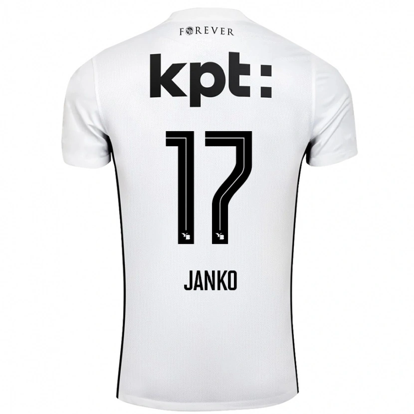 Danxen Dames Saidy Janko #17 Wit Zwart Uitshirt Uittenue 2024/25 T-Shirt