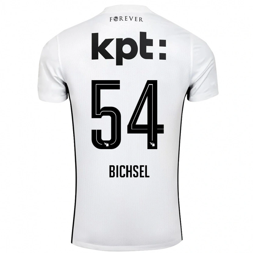 Danxen Dames Joel Bichsel #54 Wit Zwart Uitshirt Uittenue 2024/25 T-Shirt