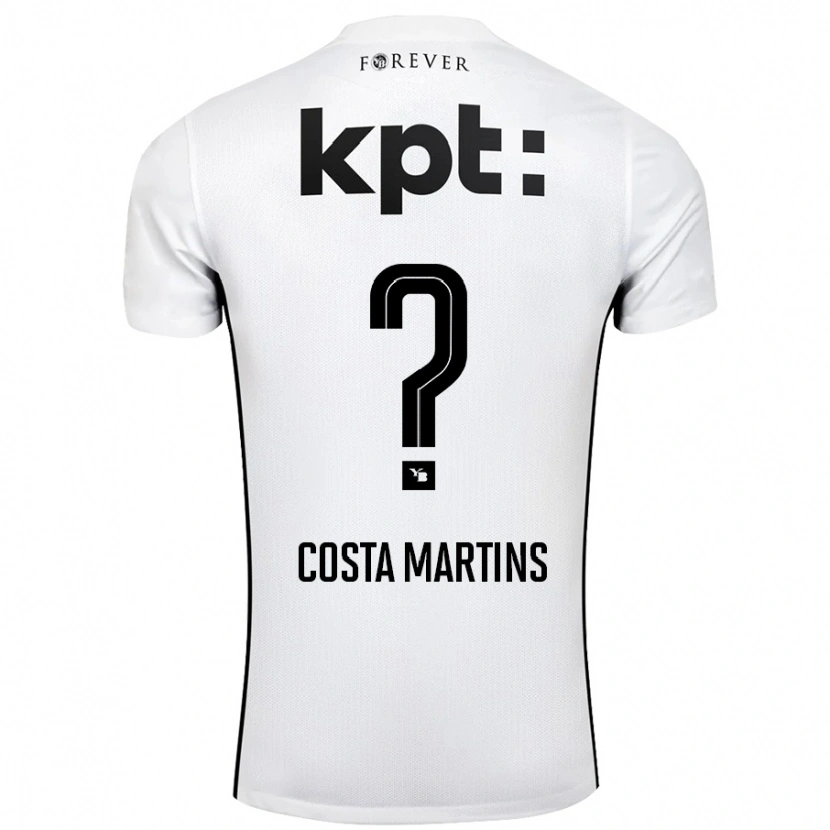 Danxen Dames Yvann Costa Martins #0 Wit Zwart Uitshirt Uittenue 2024/25 T-Shirt