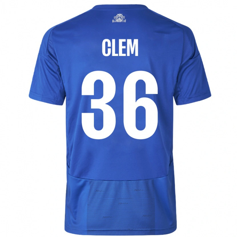 Danxen Dames William Clem #36 Wit Blauw Uitshirt Uittenue 2024/25 T-Shirt