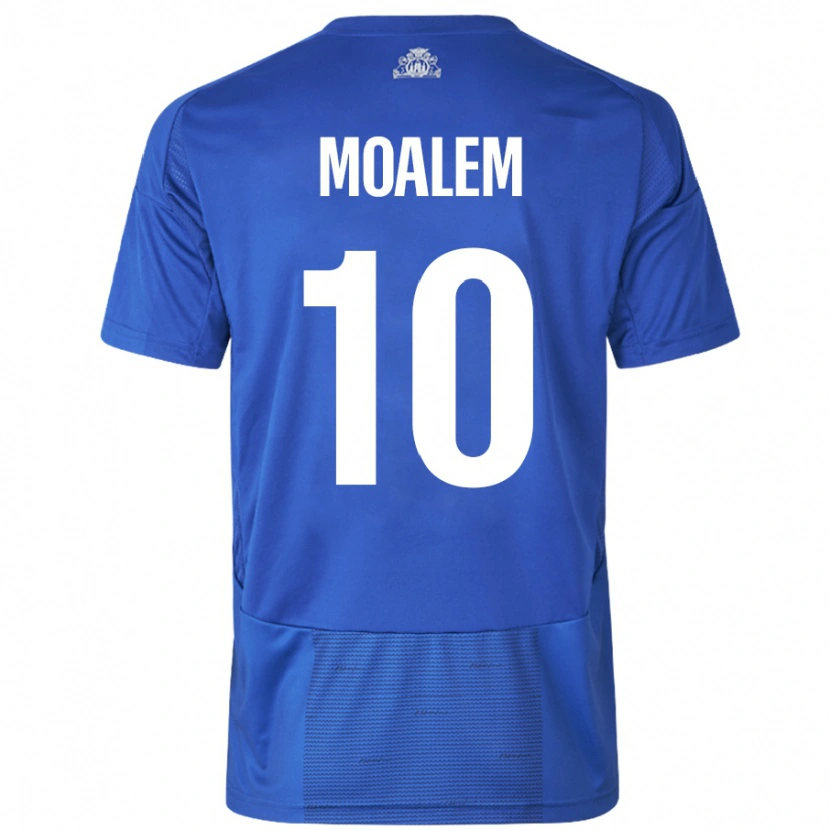 Danxen Dames Jonathan Moalem #10 Wit Blauw Uitshirt Uittenue 2024/25 T-Shirt