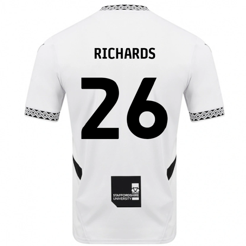Danxen Kinderen Rico Richards #26 Wit Thuisshirt Thuistenue 2024/25 T-Shirt