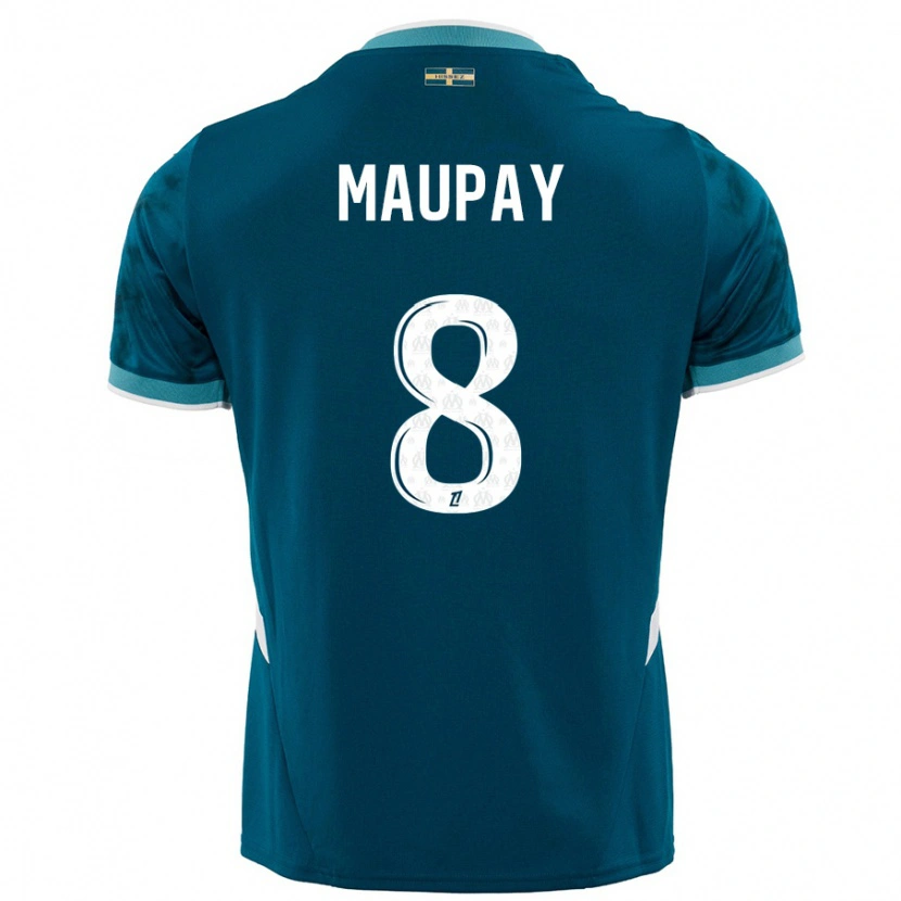 Danxen Kinderen Neal Maupay #8 Turkoois Blauw Uitshirt Uittenue 2024/25 T-Shirt