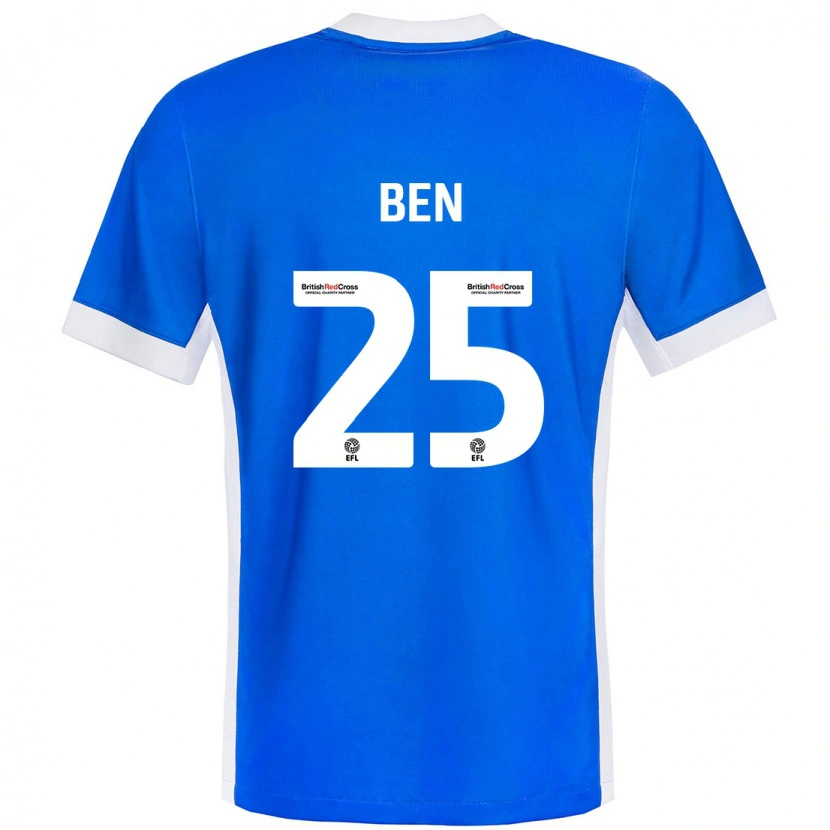 Danxen Kinderen Ben Davies #25 Blauw Wit Thuisshirt Thuistenue 2024/25 T-Shirt