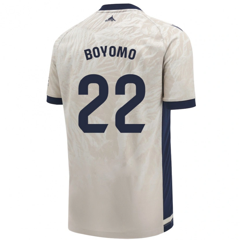 Danxen Kinderen Enzo Boyomo #22 Lichtgrijs Uitshirt Uittenue 2024/25 T-Shirt