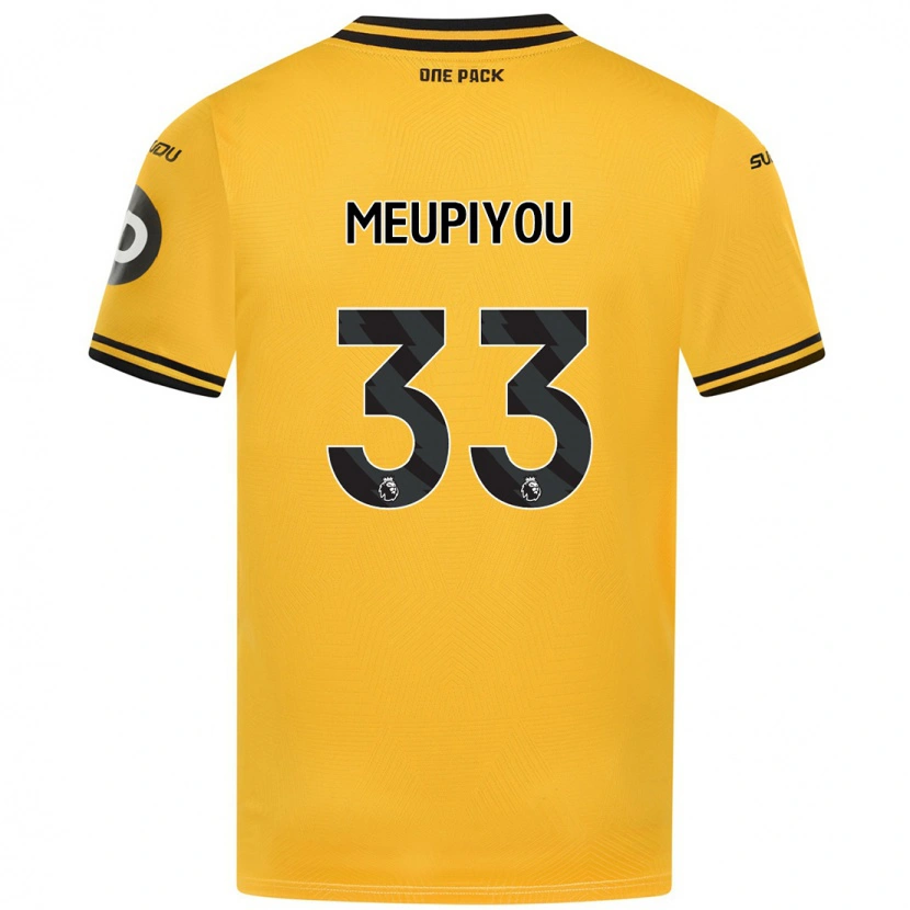 Danxen Kinderen Bastien Meupiyou #33 Geel Thuisshirt Thuistenue 2024/25 T-Shirt