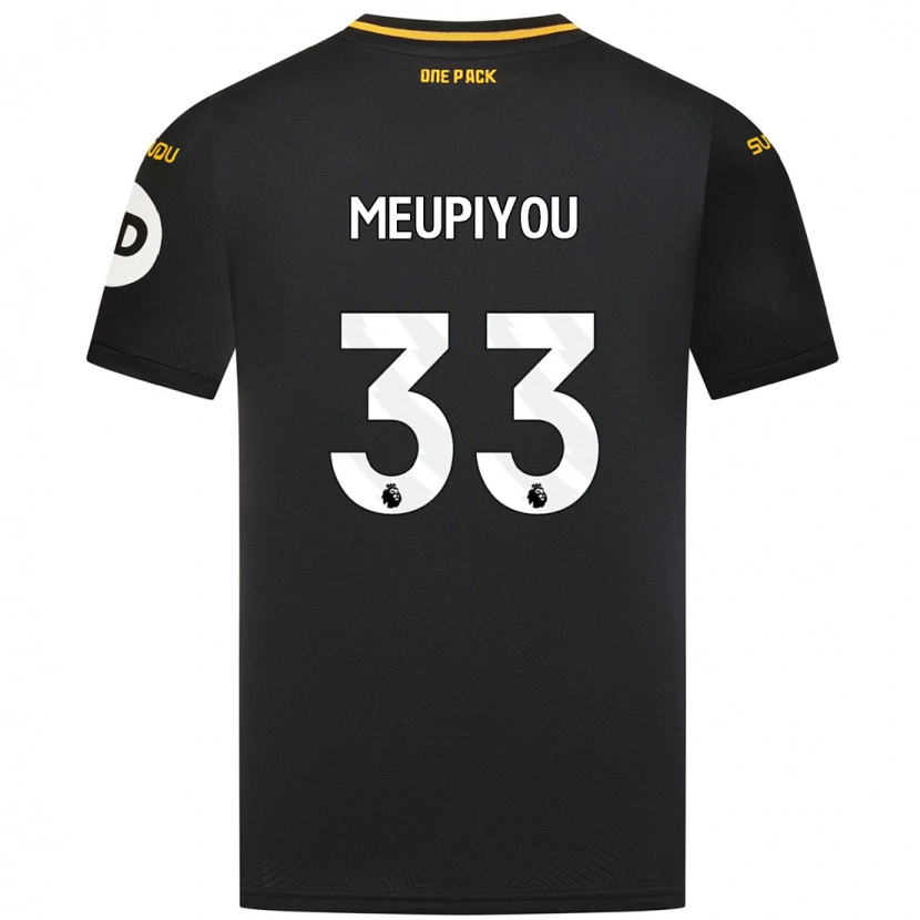Danxen Kinderen Bastien Meupiyou #33 Zwart Uitshirt Uittenue 2024/25 T-Shirt