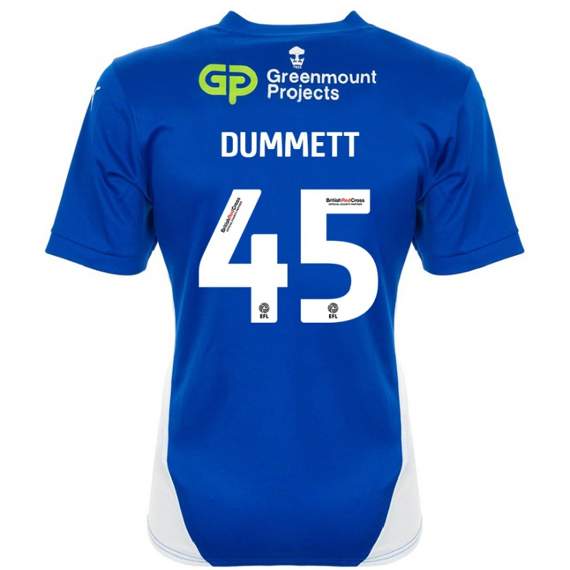 Danxen Heren Paul Dummett #45 Blauw Wit Thuisshirt Thuistenue 2024/25 T-Shirt