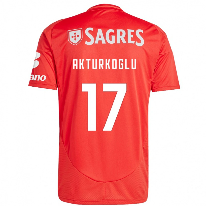 Danxen Heren Kerem Aktürkoğlu #17 Rood Wit Thuisshirt Thuistenue 2024/25 T-Shirt