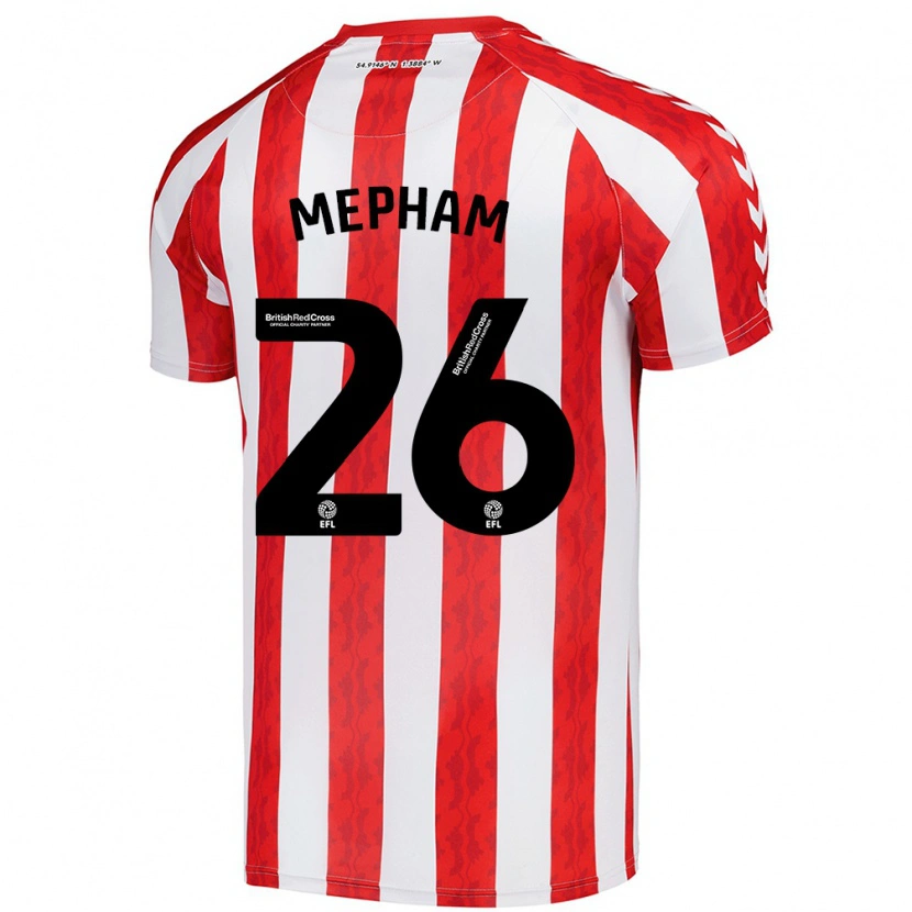Danxen Heren Chris Mepham #26 Rood Wit Thuisshirt Thuistenue 2024/25 T-Shirt