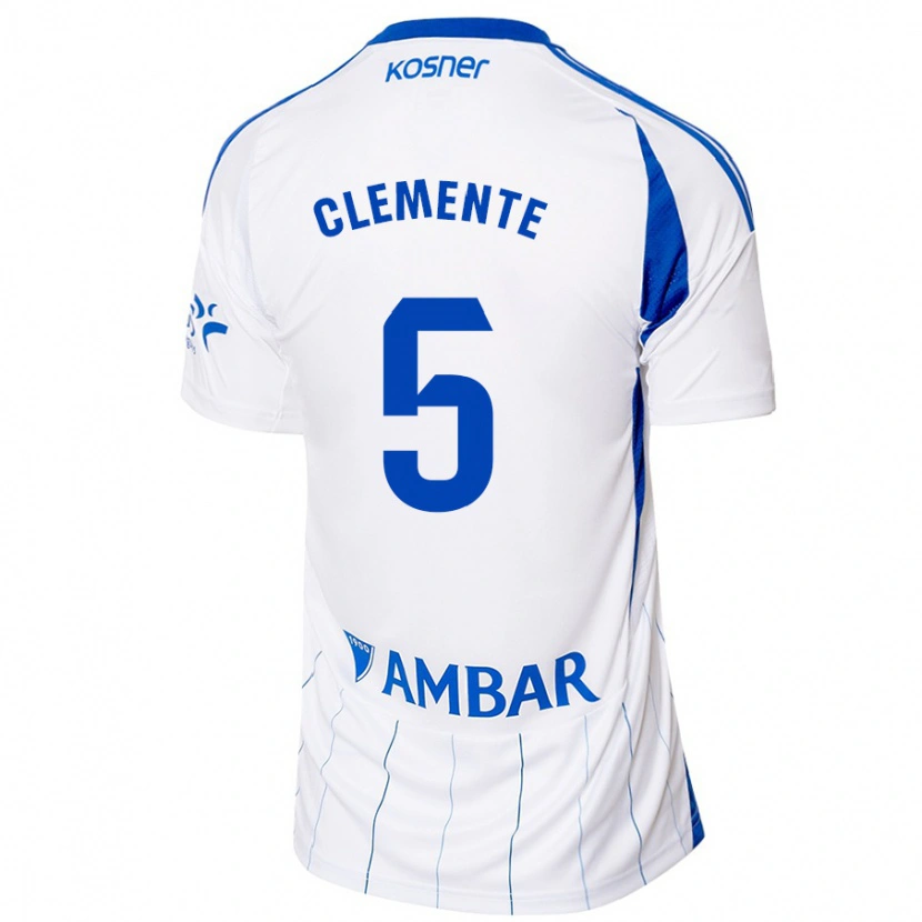 Danxen Heren Enrique Clemente #5 Rood Wit Thuisshirt Thuistenue 2024/25 T-Shirt