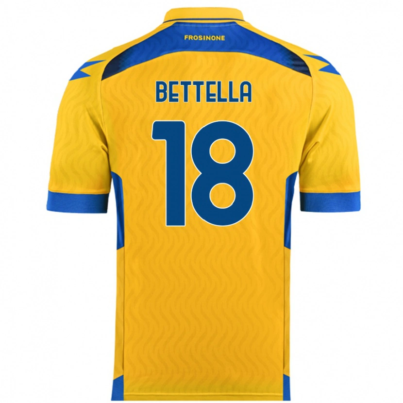 Danxen Heren Davide Bettella #18 Geel Thuisshirt Thuistenue 2024/25 T-Shirt