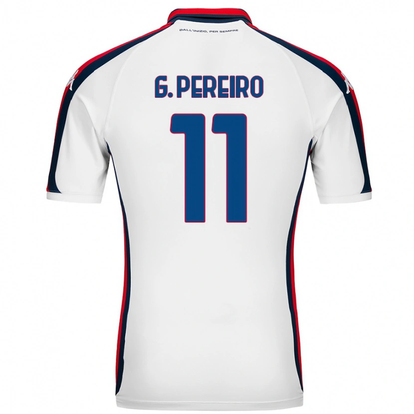 Danxen Heren Gastón Pereiro #11 Wit Uitshirt Uittenue 2024/25 T-Shirt