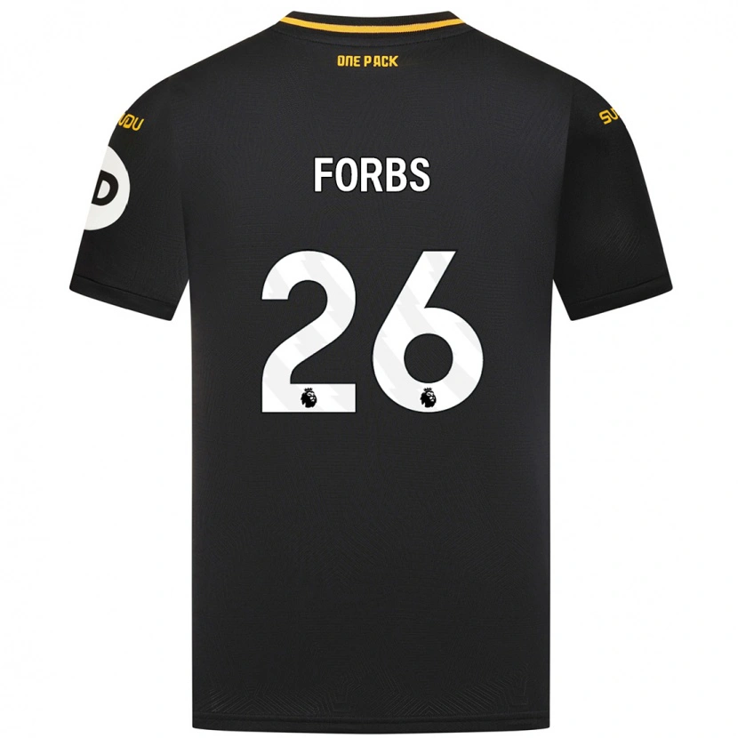 Danxen Dames Carlos Forbs #26 Zwart Uitshirt Uittenue 2024/25 T-Shirt