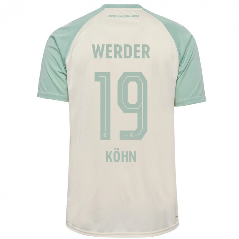 Danxen Dames Derrick Köhn #19 Off-White Lichtgroen Uitshirt Uittenue 2024/25 T-Shirt