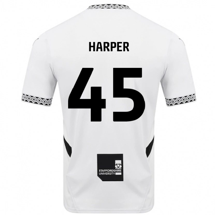 Danxen Dames Rekeem Harper #45 Wit Thuisshirt Thuistenue 2024/25 T-Shirt